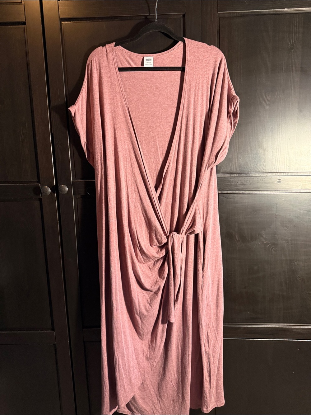 Smash + Tess Dusty Rose Pink Wrap Dress